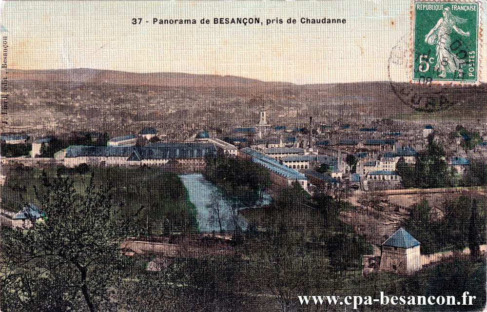 37 - Panorama de BESANÇON, pris de Chaudanne
